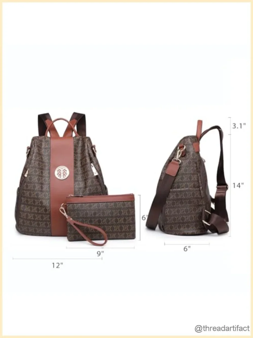 Fashion Backpack Purse Anti-Theft Rucksack Travel Shoulder Bag Handbag Faux